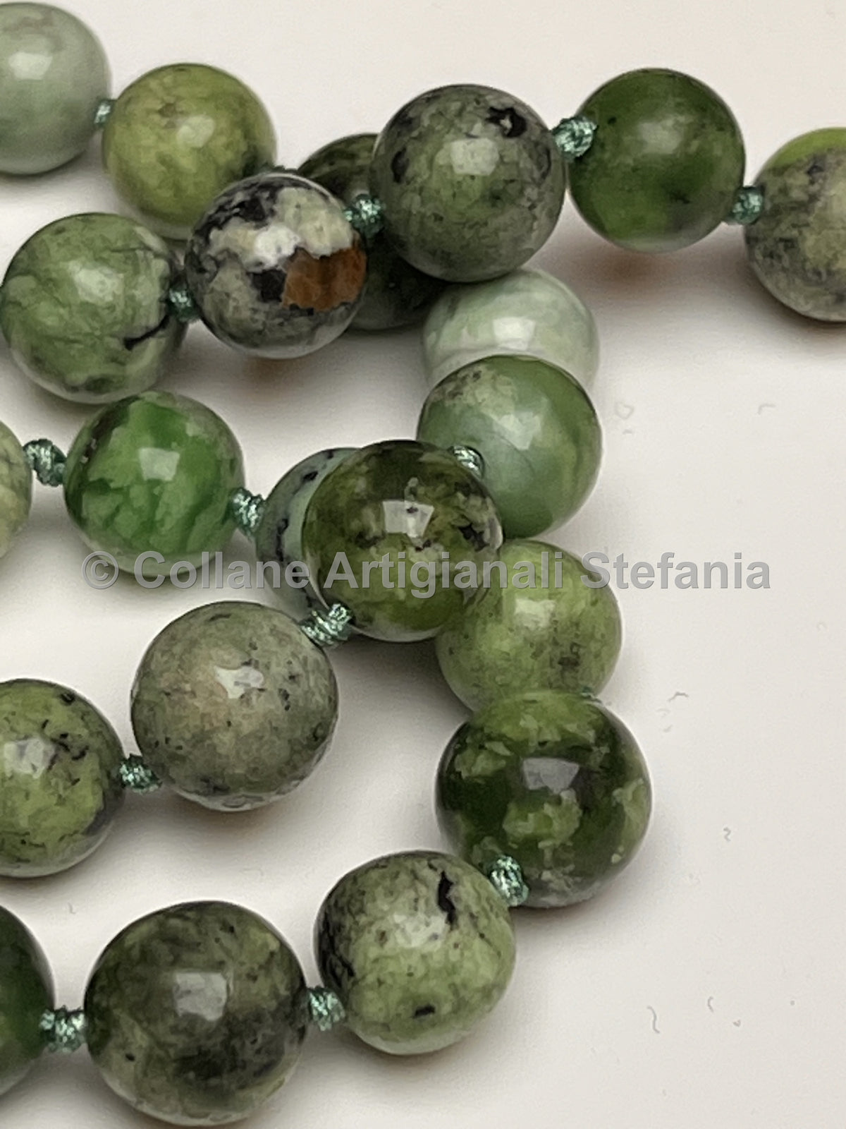 Collana artigianale con Variscite di alta qualità
