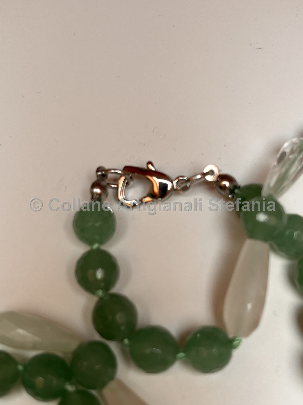 Collana artigianale con Avventurina e Quarzo