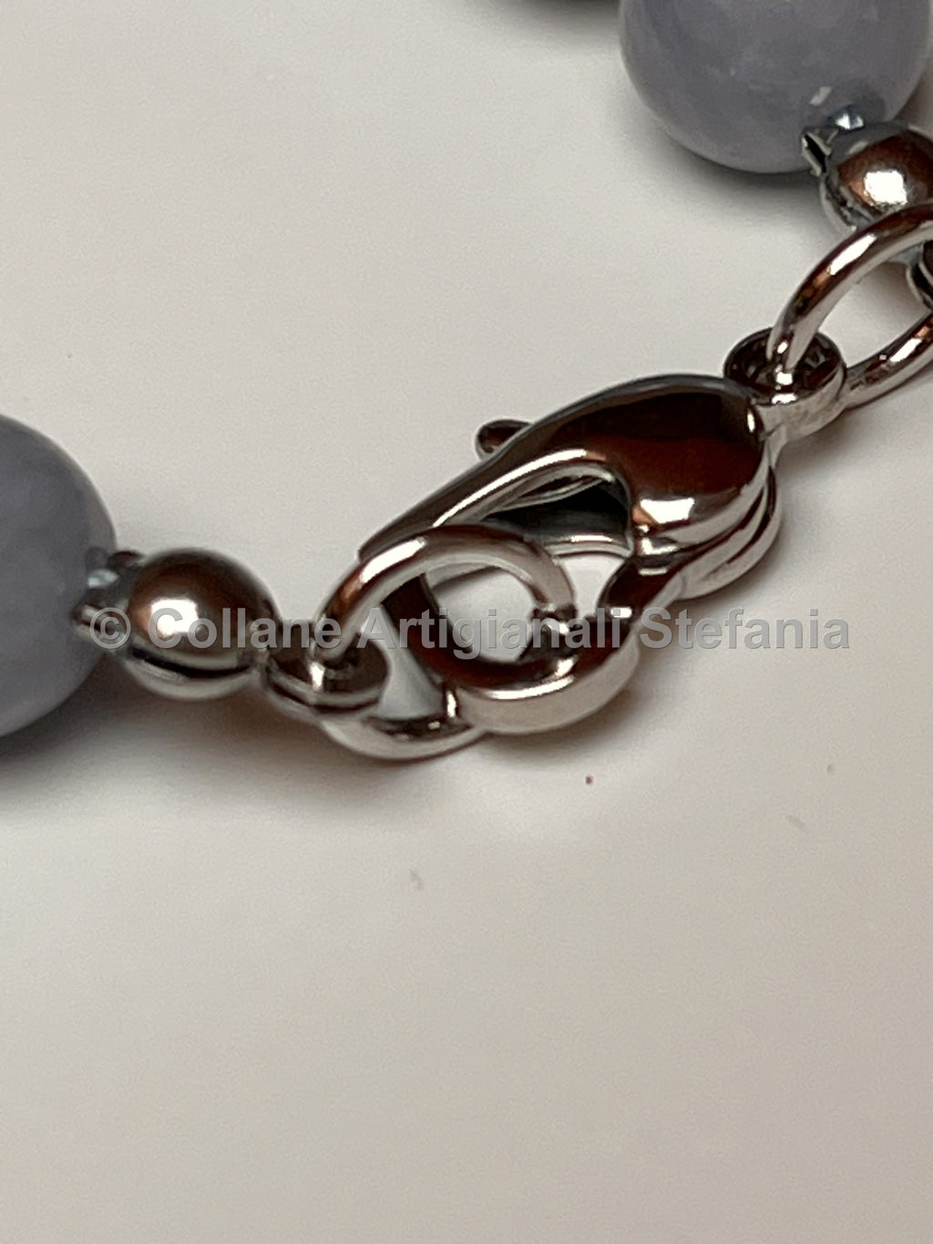 Collana artigianale con Angelite e Labradorite