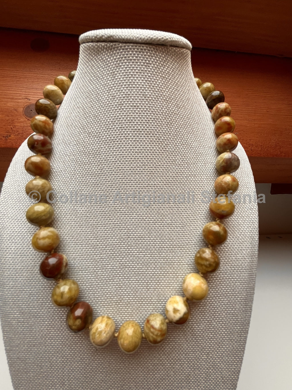 Collana artigianale di Serpentino verde