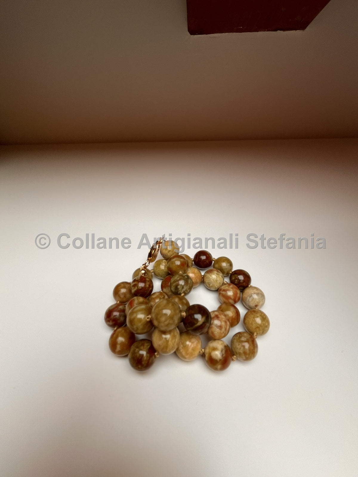 Collana artigianale di Serpentino verde