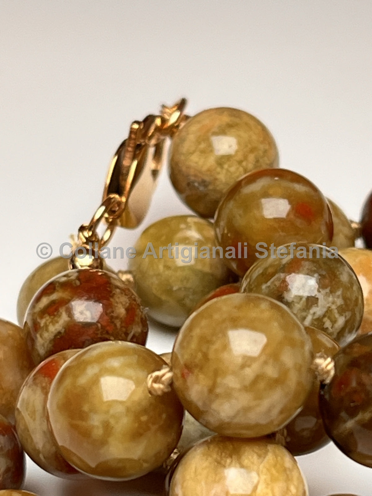 Collana artigianale di Serpentino verde