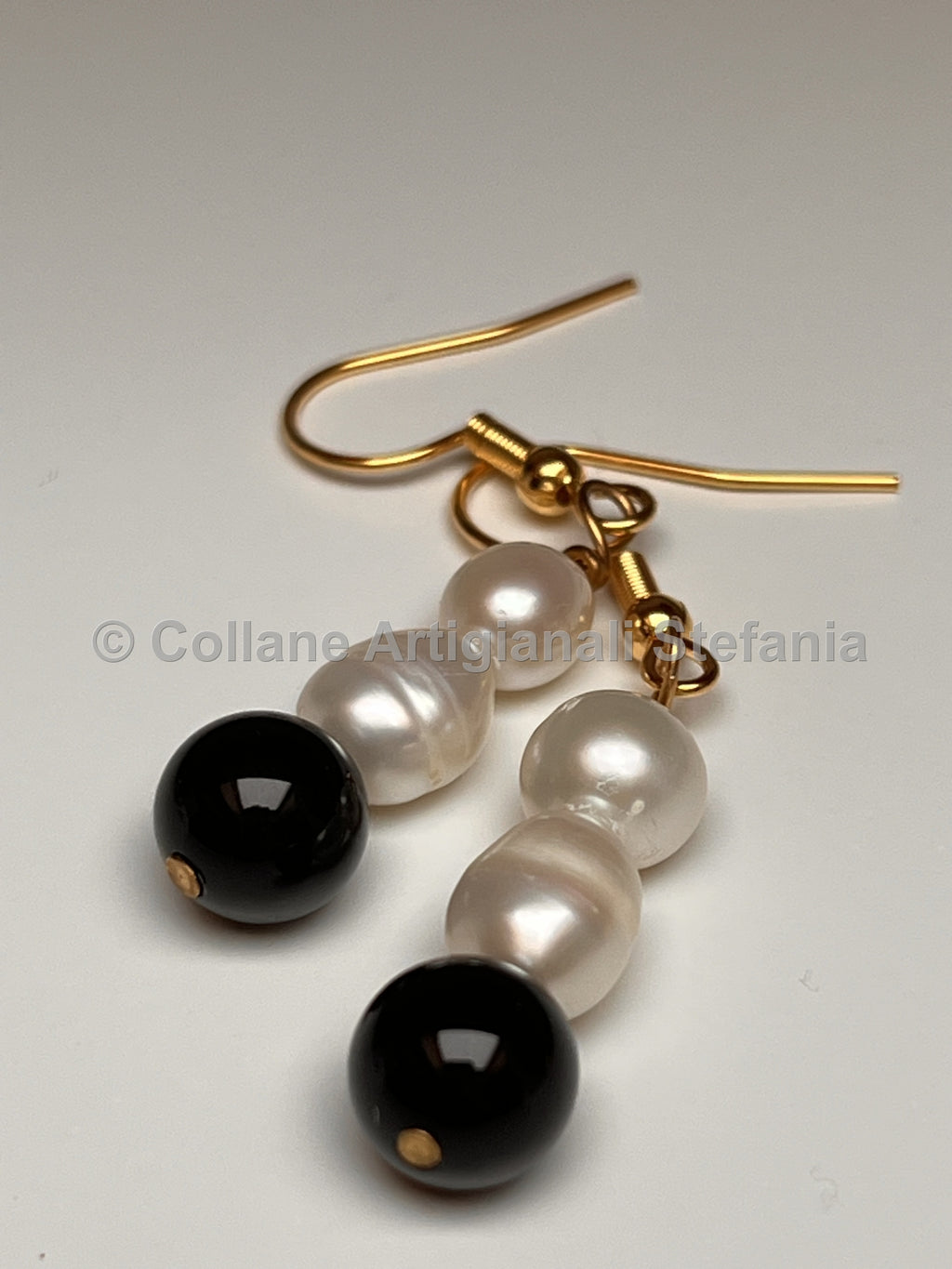 Orecchini con Onice e Perle naturali
