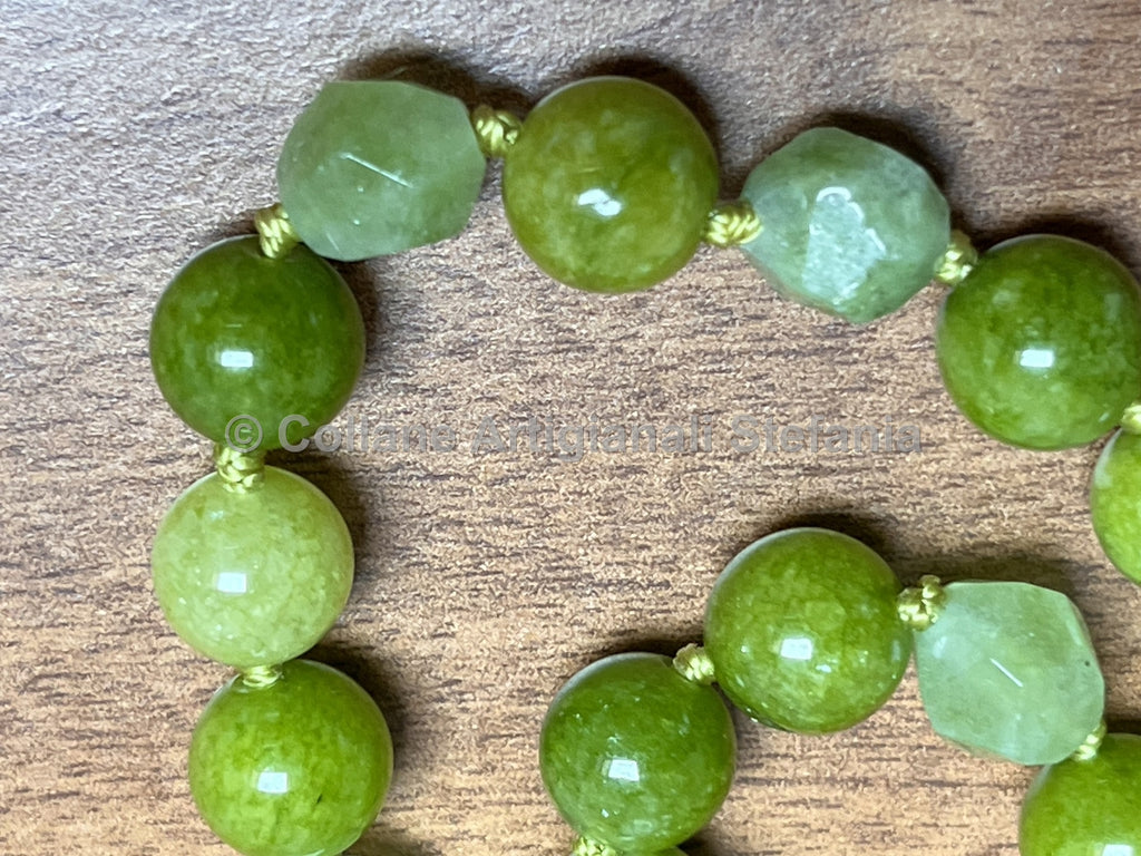 Collana con pietre dure di Peridoto