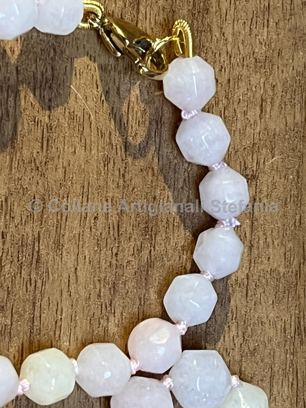 Collana con pietre dure di Morganite di ottima qualità