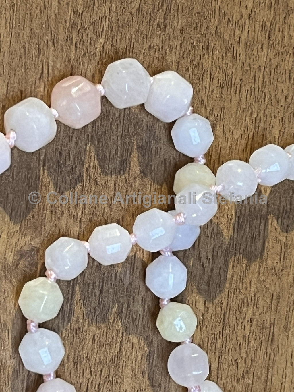 Collana con pietre dure di Morganite di ottima qualità