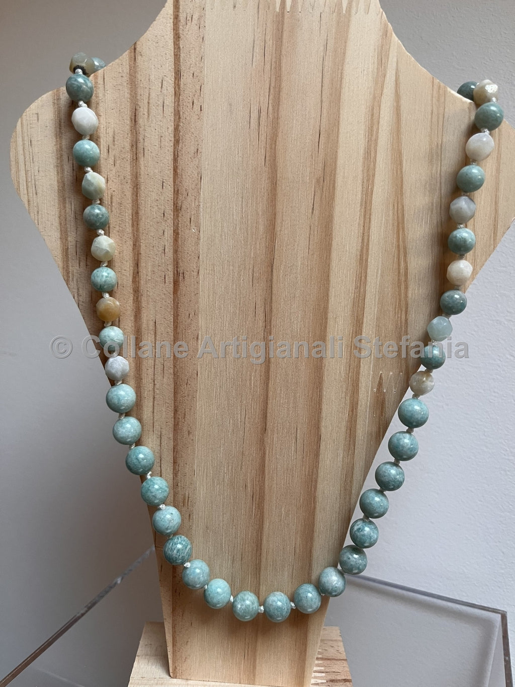Collana con pietre dure di Amazzonite di qualità
