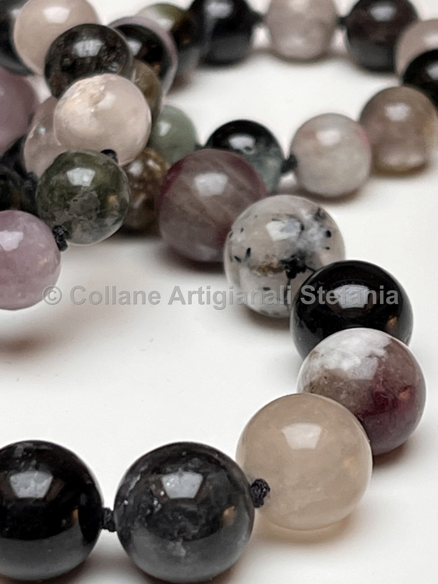 Collana con pietre dure di Tormalina di qualità
