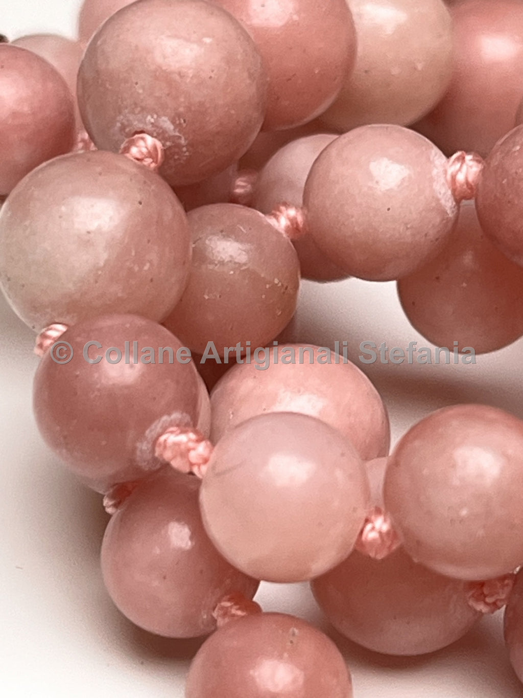 Collana con pietre dure di Opale rosa di ottima qualità