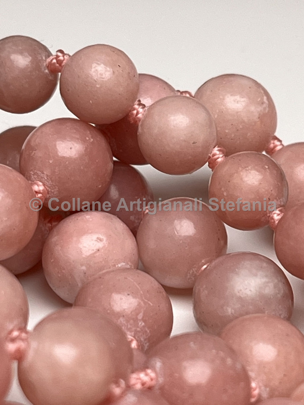 Collana con pietre dure di Opale rosa di ottima qualità
