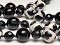 Collana con pietre dure di Onice e Agata Tibetana