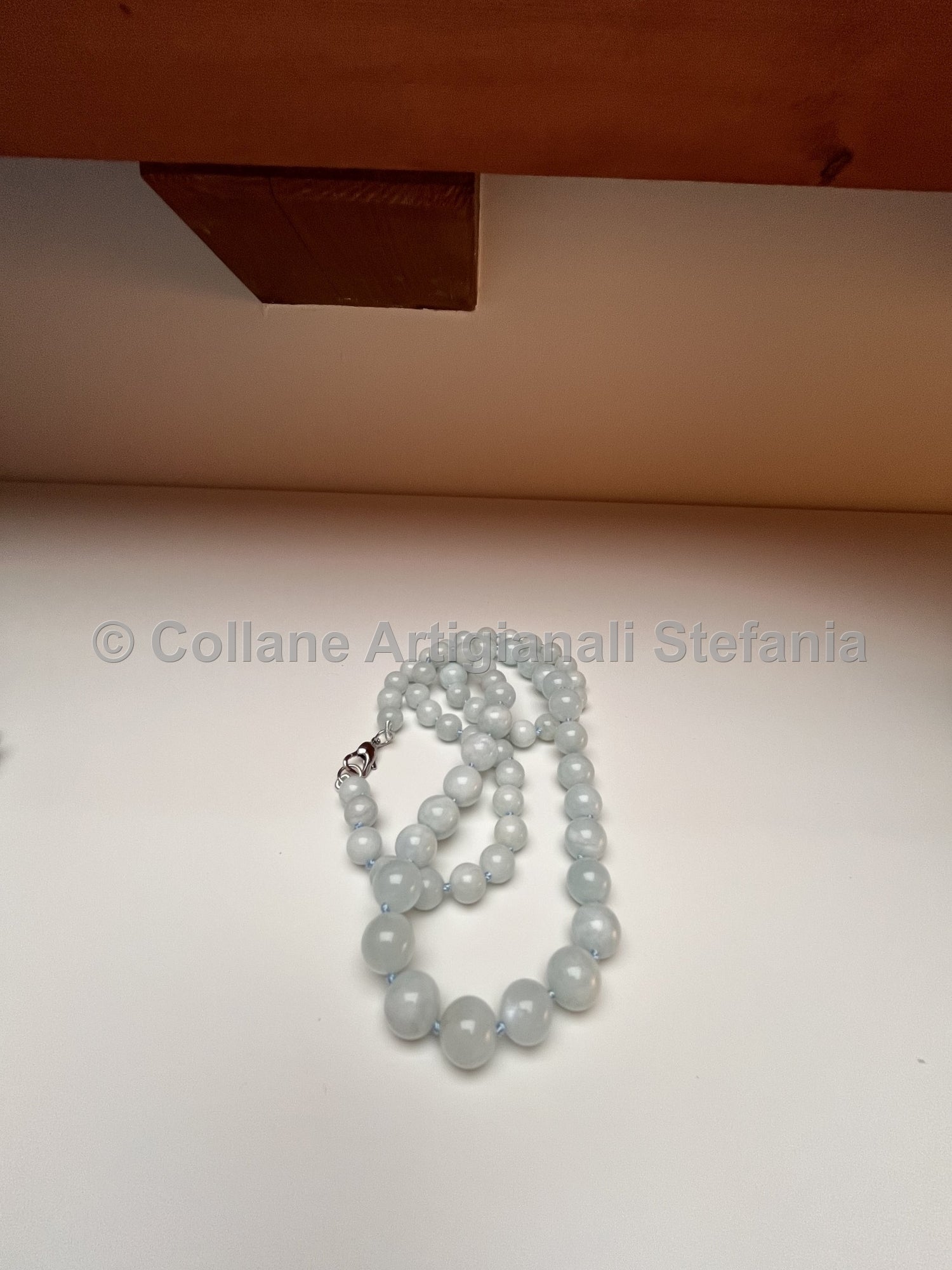 Collana con pietre dure di Acquamarina di qualità superiore.