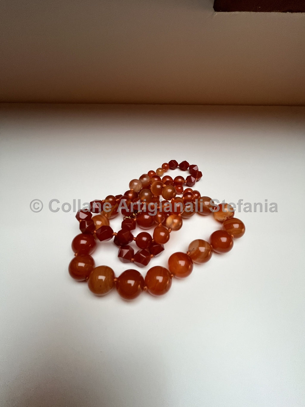 Collana con pietre dure di Corniola