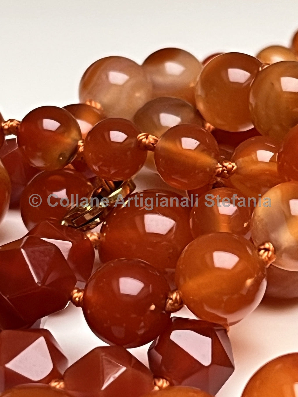 Collana con pietre dure di Corniola