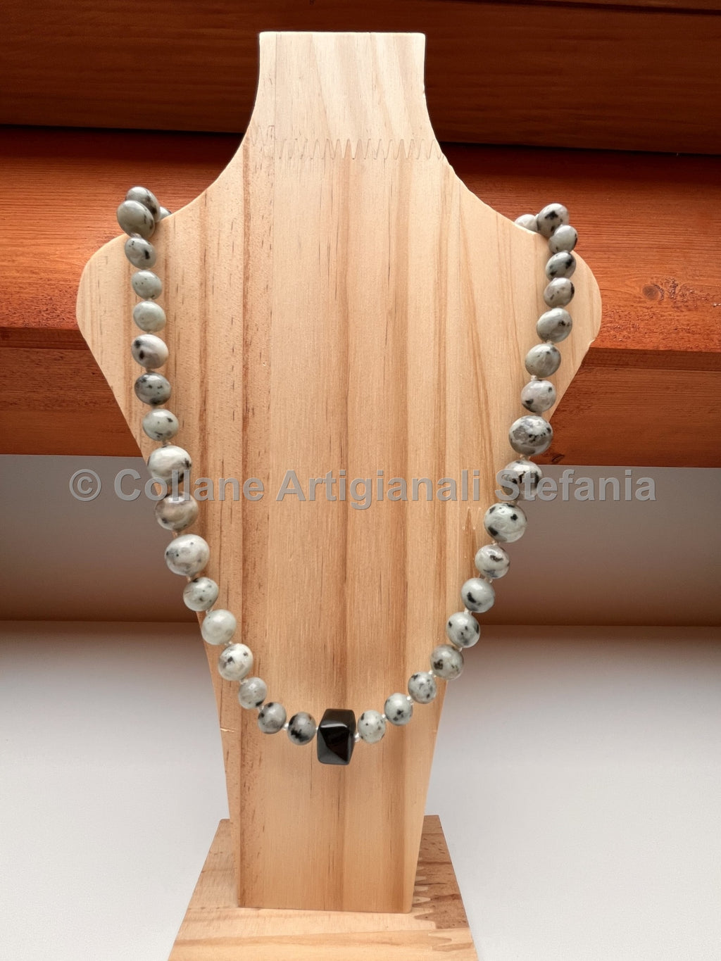 Collana con pietre dure di Diaspro Kiwi