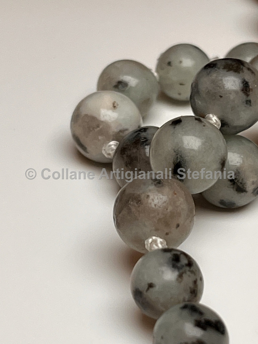 Collana con pietre dure di Diaspro Kiwi