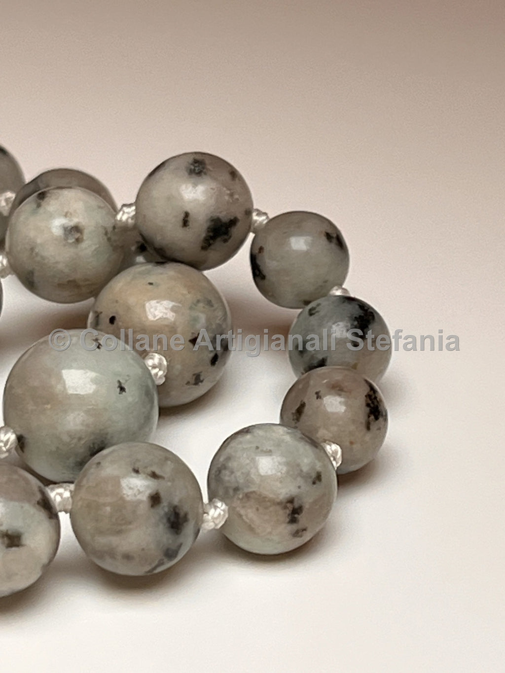 Collana con pietre dure di Diaspro Kiwi