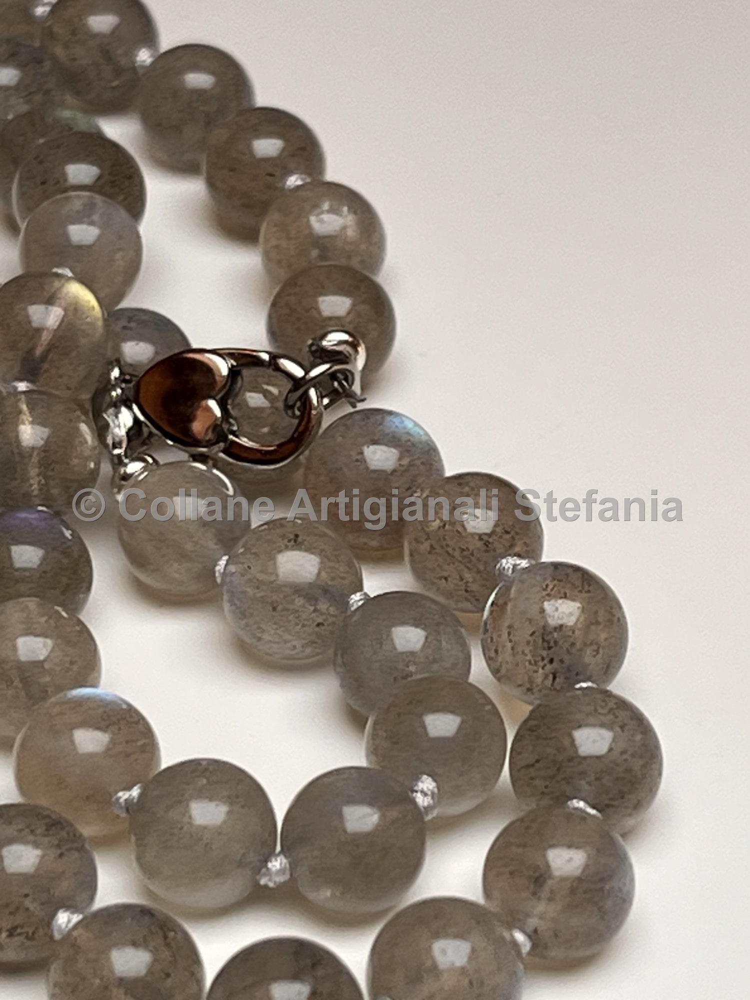 Collana con pietre dure di Labradorite di eccellente qualità