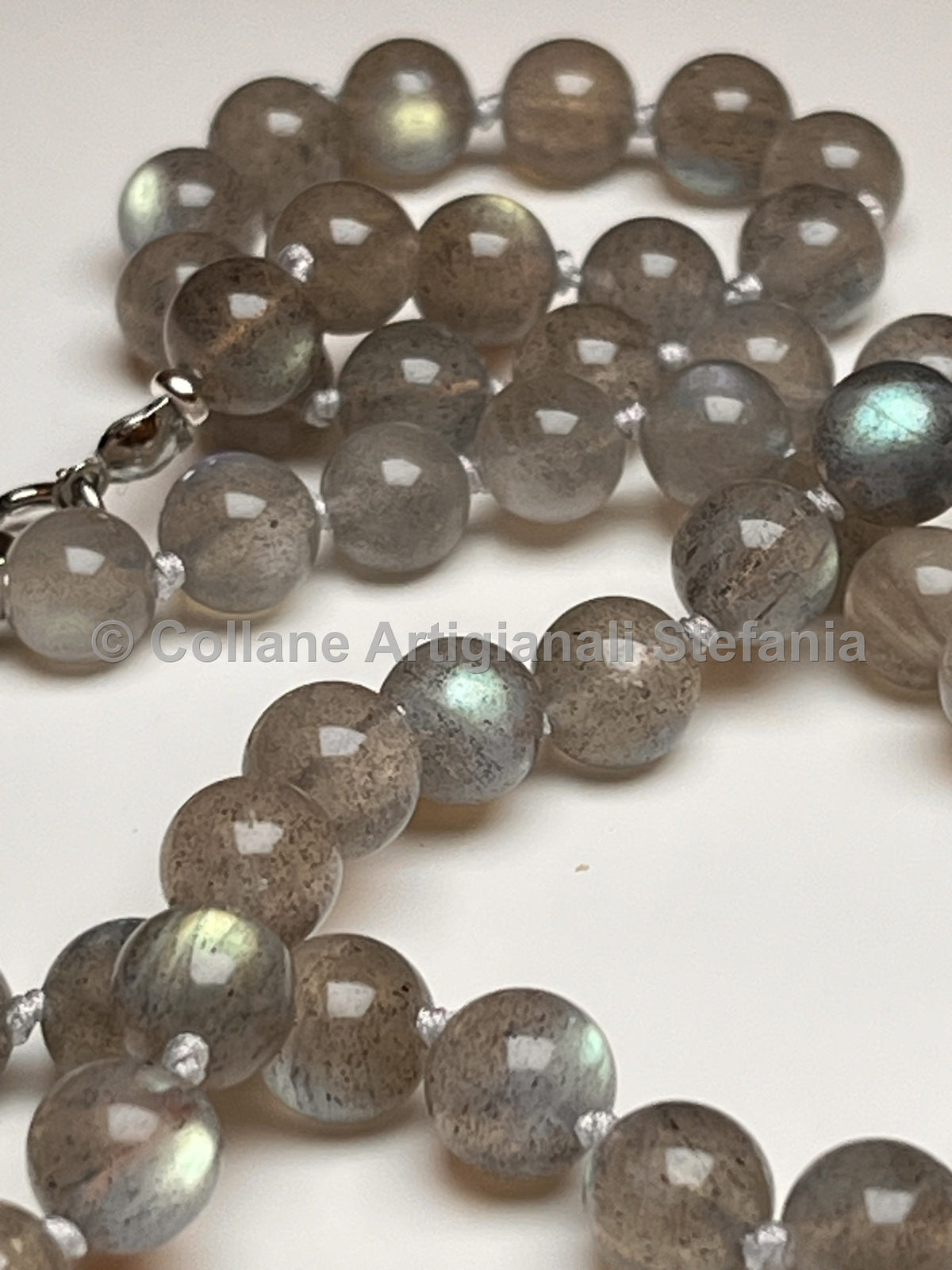 Collana con pietre dure di Labradorite di eccellente qualità