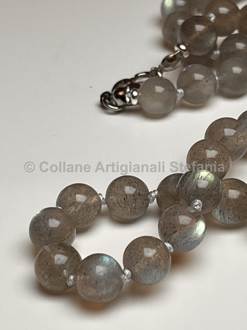Collana con pietre dure di Labradorite di eccellente qualità