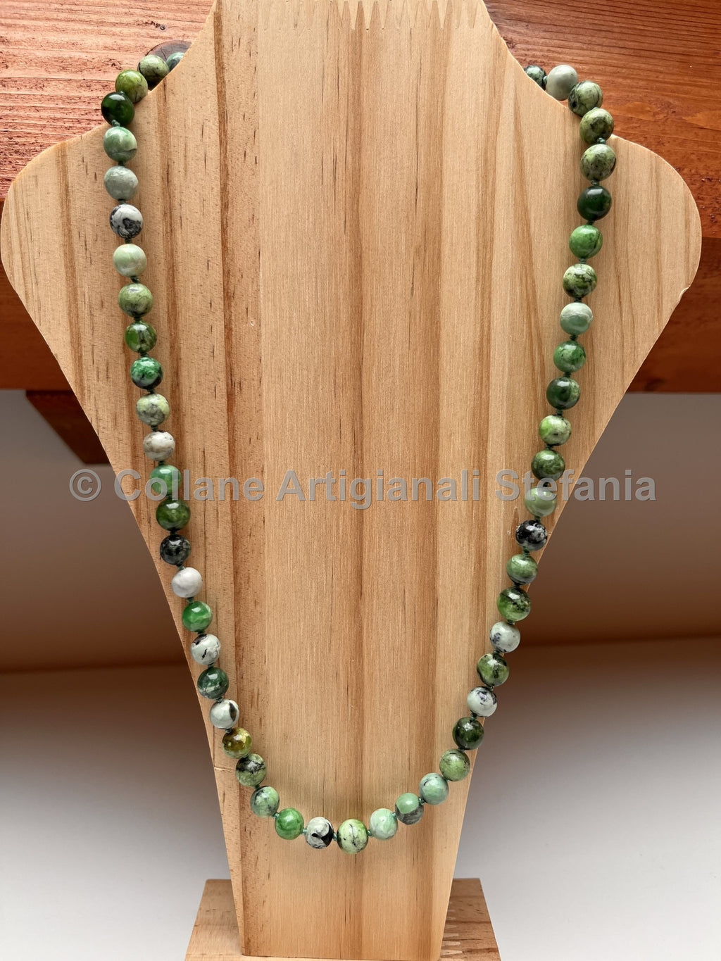 Collana con pietre dure di Variscite di alta qualità