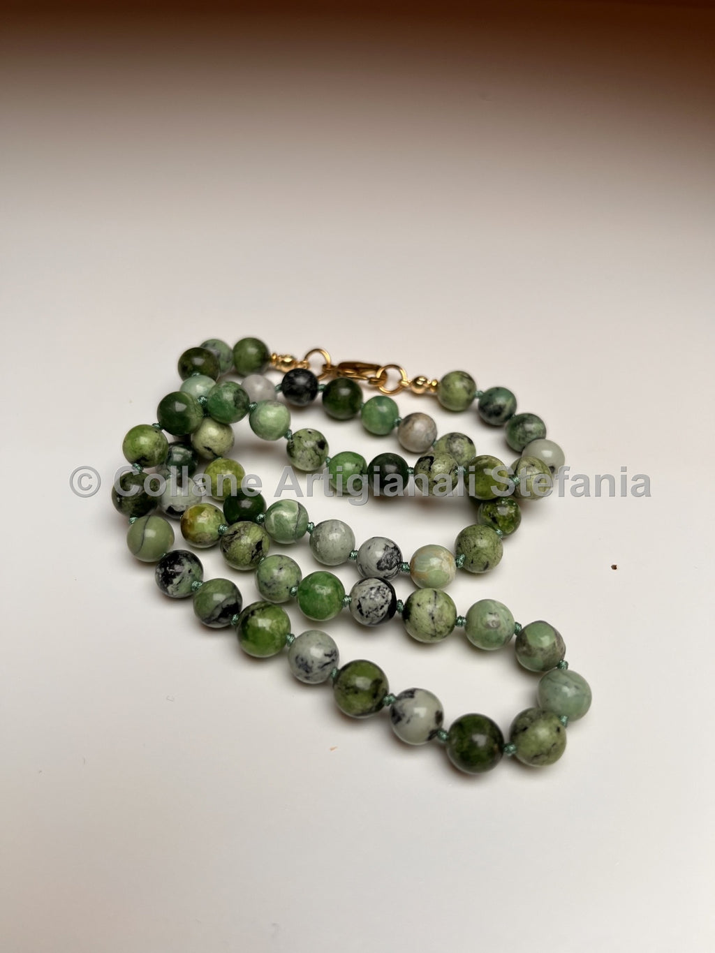 Collana con pietre dure di Variscite di alta qualità