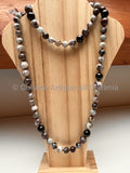 Collana con pietre dure di Tormalina Fiore di prugna