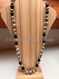 Collana con pietre dure di Diaspro Dalmata.